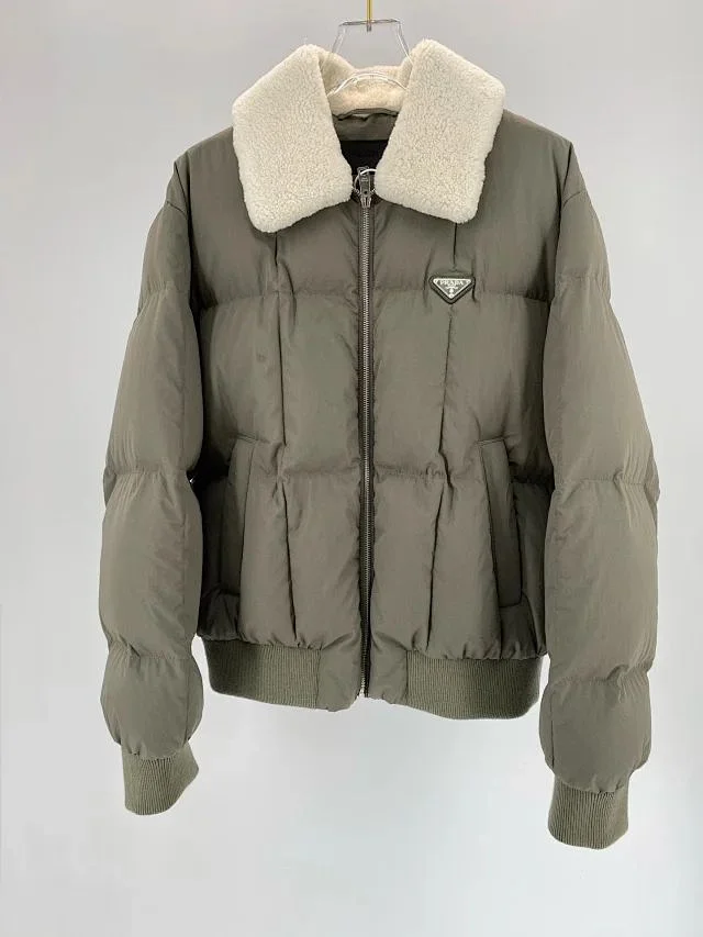 Prada Olive Puffer Jacket