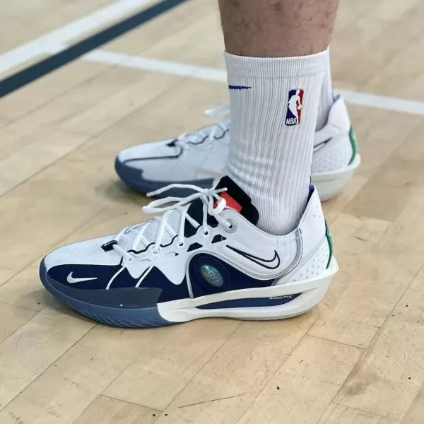 Nike ZoomX BB NXT White Navy Green Basketball Shoes - 1