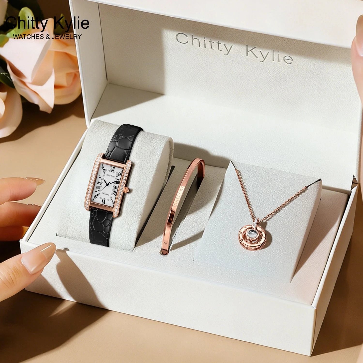Masafei Watches Women's Watch and Jewelry Gift Set — JF-019