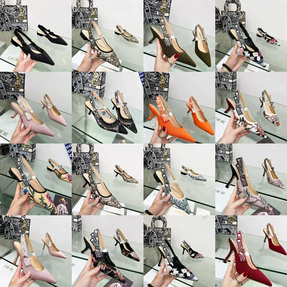 Dior Black Slingback