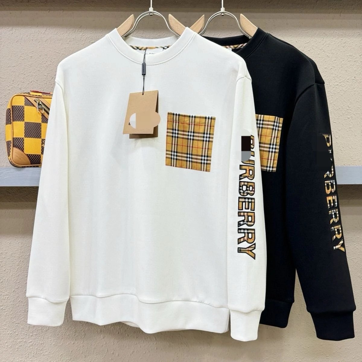 Burberry White Sweatshirt