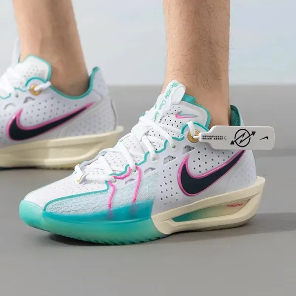Nike ZoomX SuperRep Go White Teal Pink Sneakers Running Shoes - 1