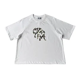 thumbnail for ME Green Camouflage White T-Shirt - White