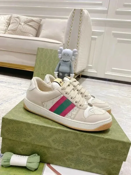 Gucci Ace Pineapple Embroidered White Sneakers - 13