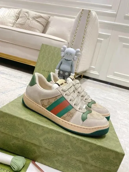 Gucci Ace Pineapple Embroidered White Sneakers - 14