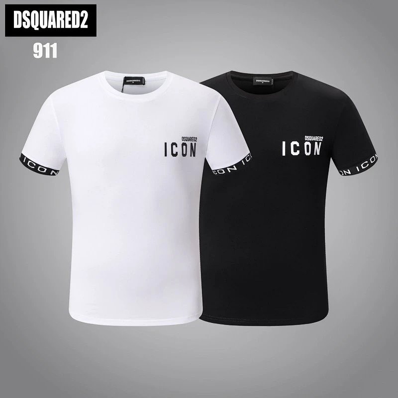Dsquared2 Icon Graphic Print T-Shirt White and Black product detail 16 in Litbuy spreadsheet finds