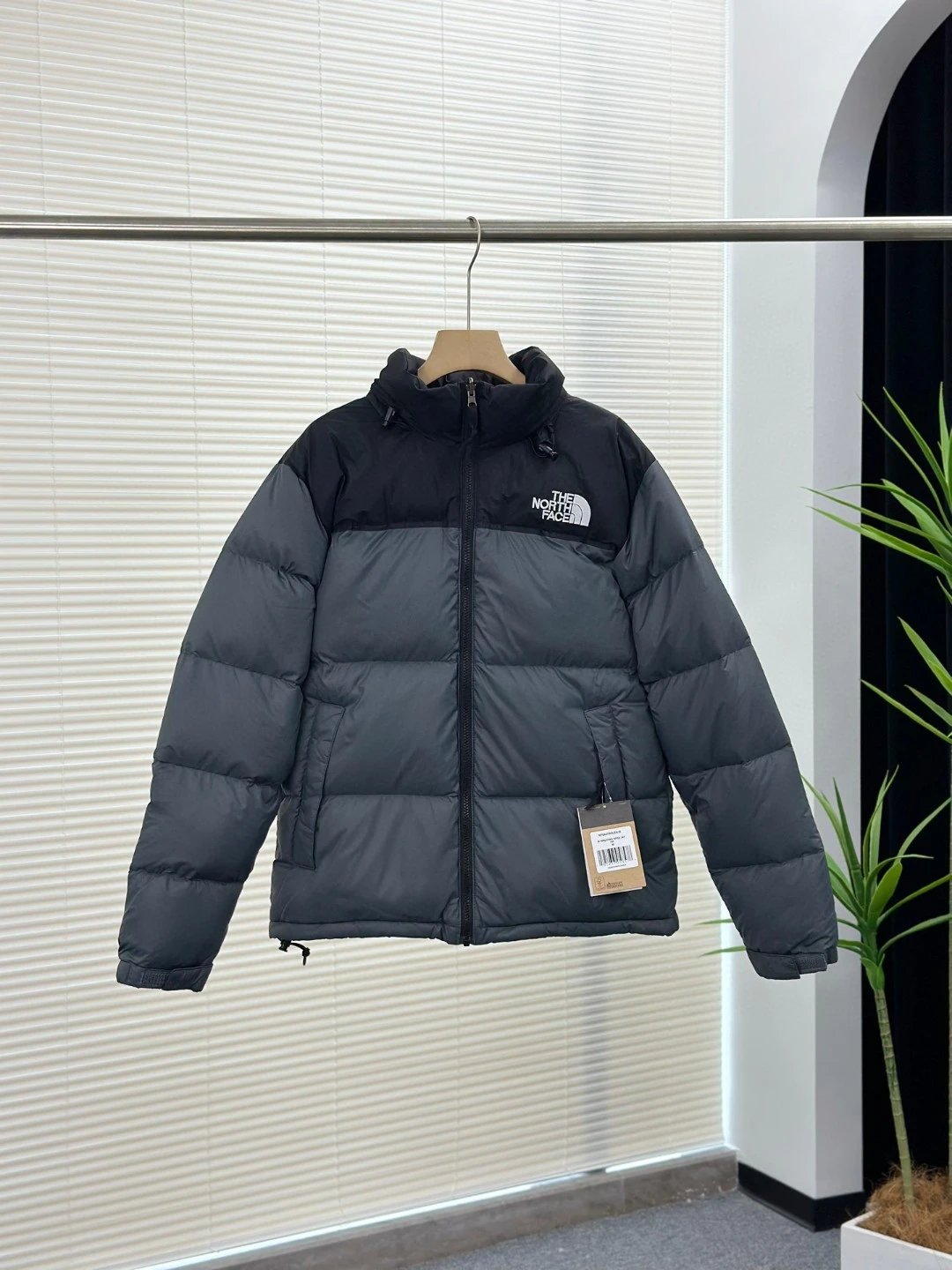 The North Face 1996 Retro Nuptse Beige Two-Tone Down Jacket - 15