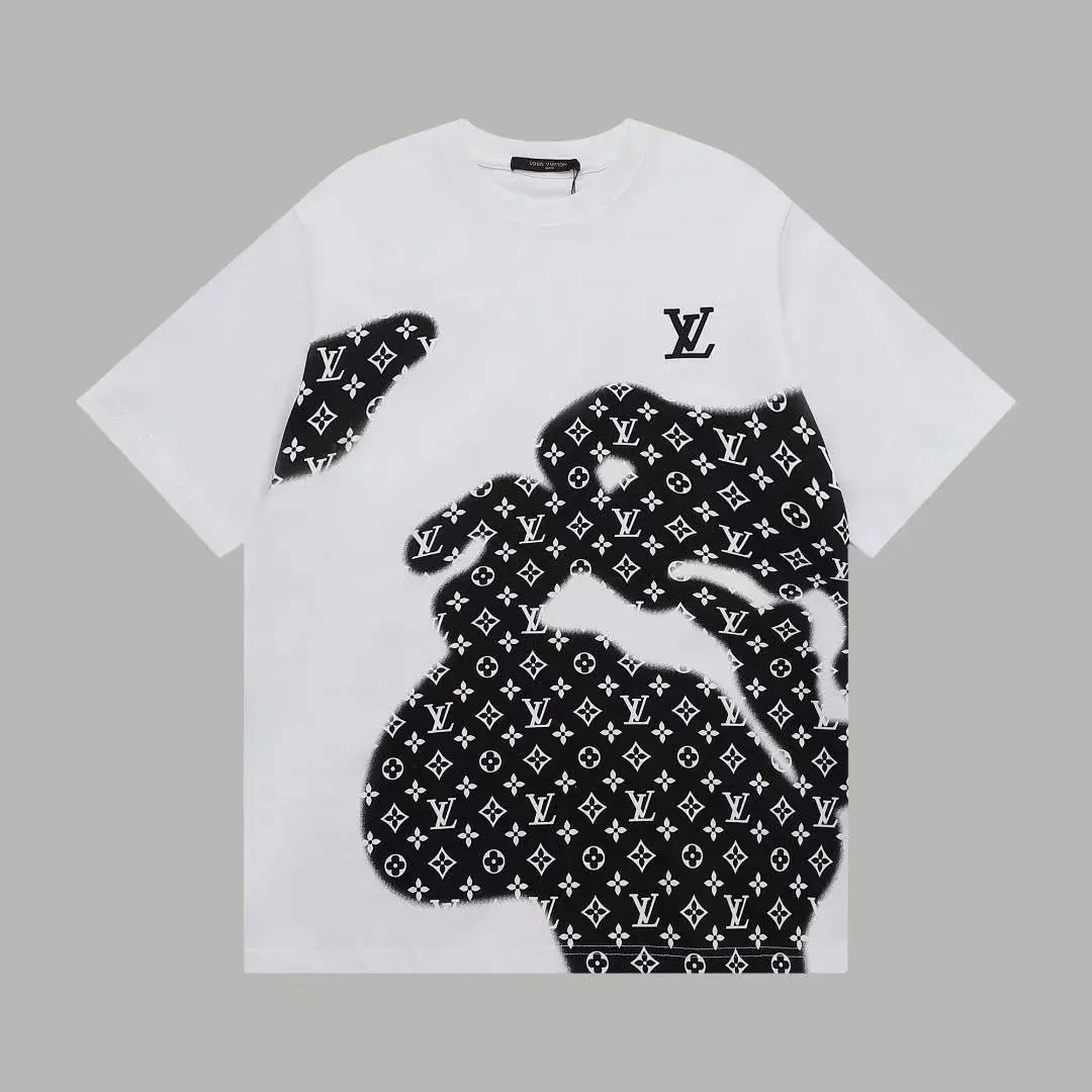 Graffiti Letter Print T-Shirt photo 2