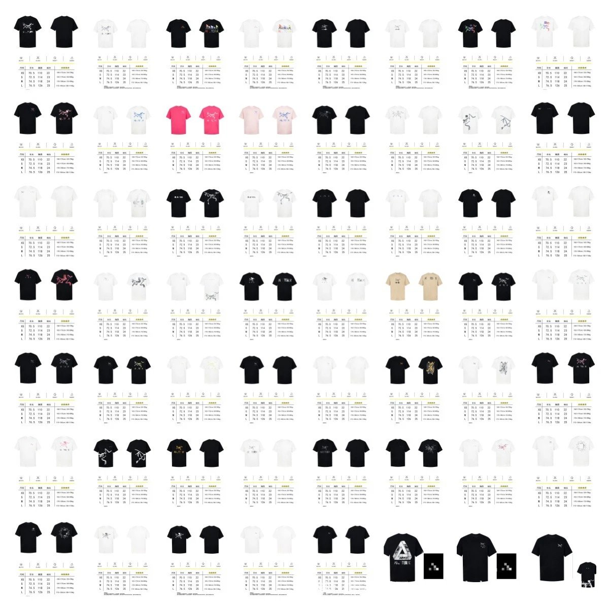 26SS Trendy High-Density Letter Print Heavyweight Short-Sleeve T-Shirt