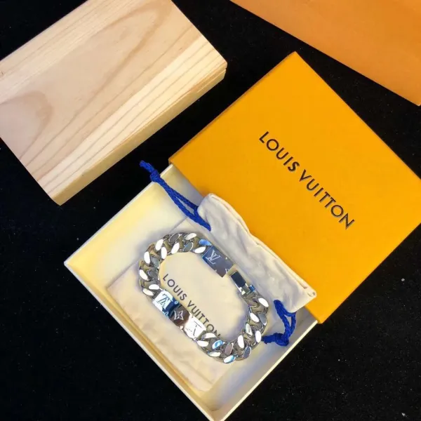 Louis Vuitton Chain Bracelet Silver Metal Jewelry - 6