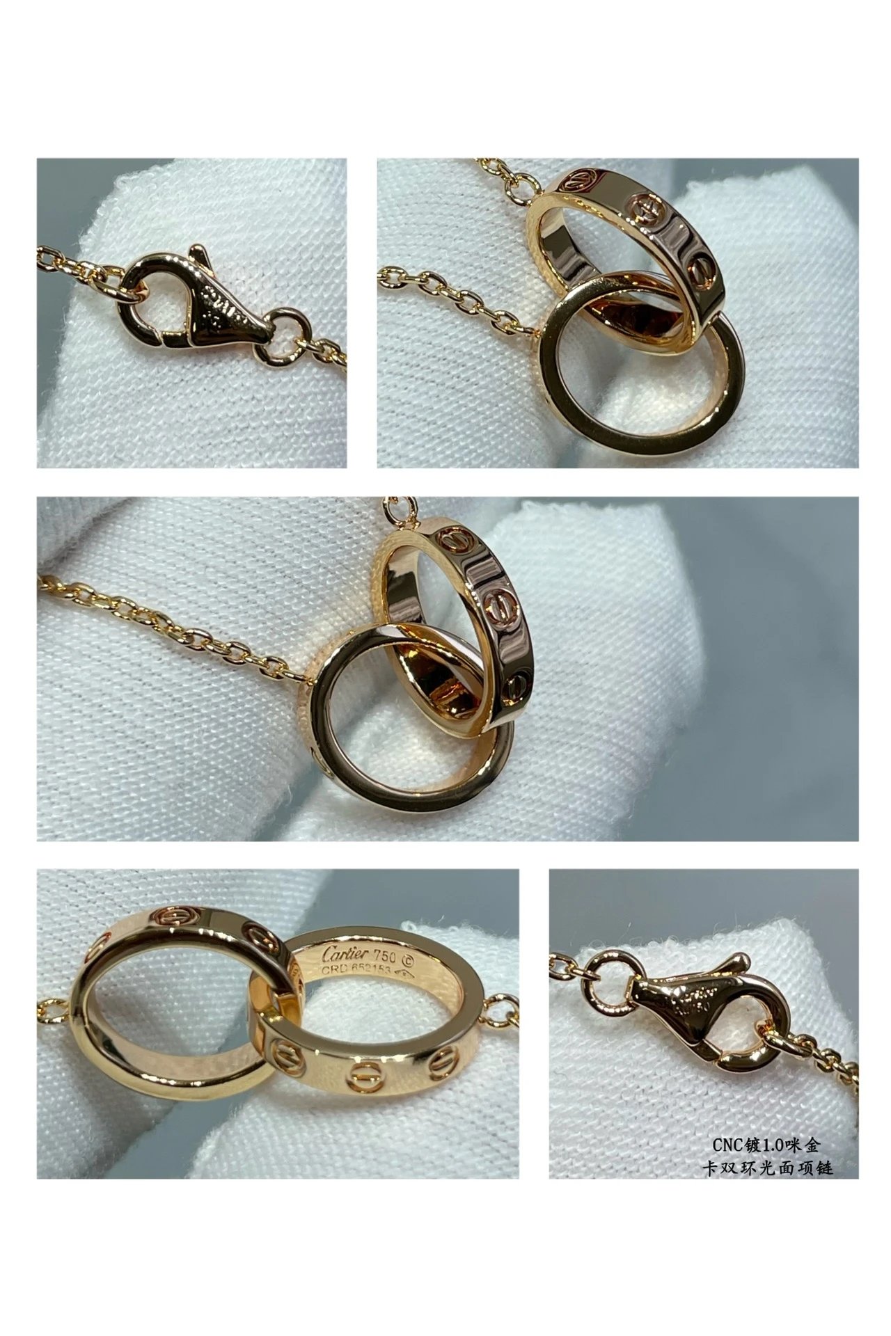 Cartier Love Necklace Yellow Gold Jewelry - 5