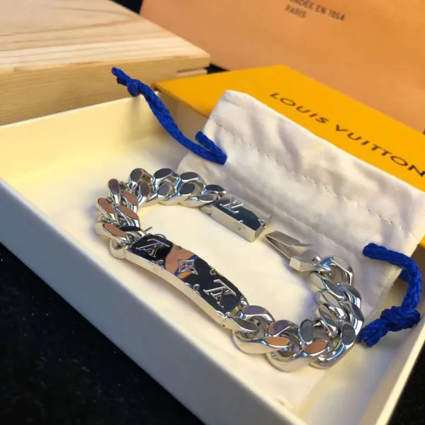 Louis Vuitton Chain Bracelet Silver Metal Jewelry - 5
