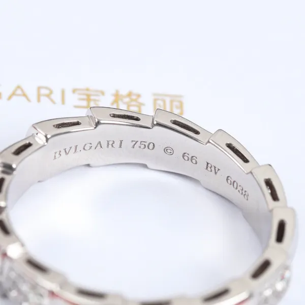 Bvlgari B.zero1 Diamond-Set White Gold Ring Jewelry - 4