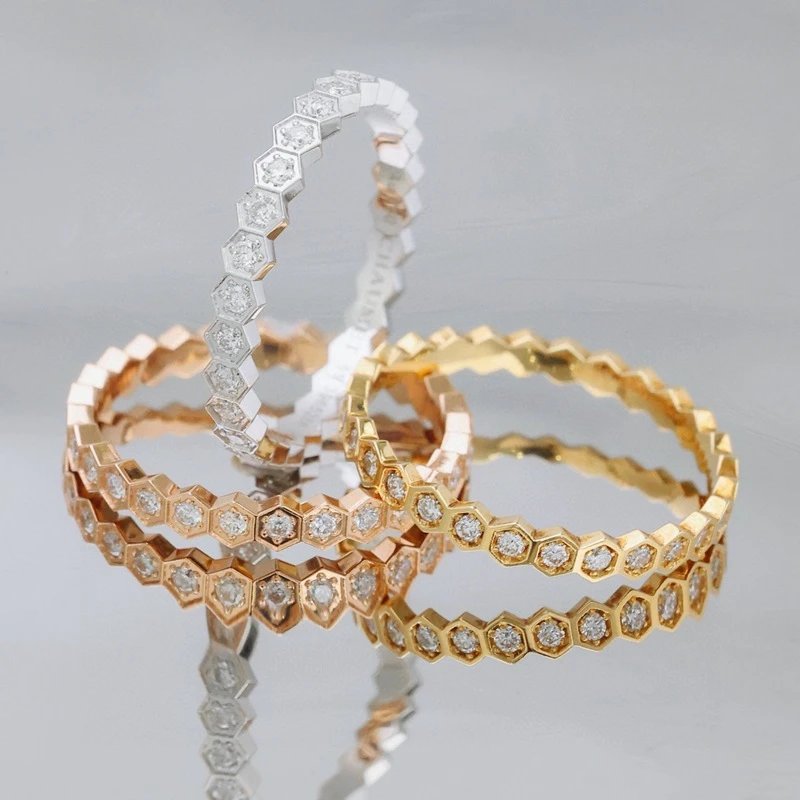 Chanel Hexagon Diamond Band Ri