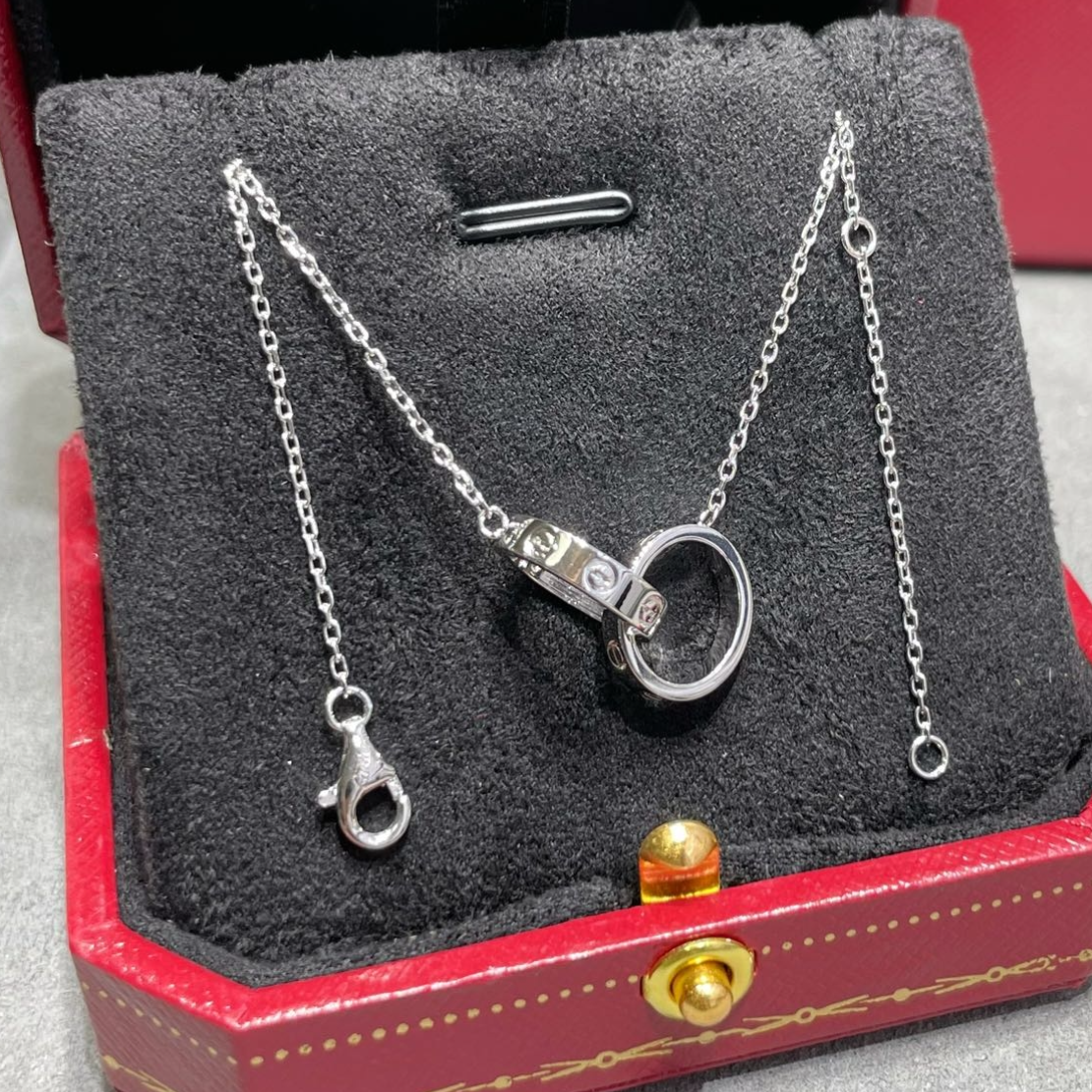 Cartier Love Necklace Silver Jewelry