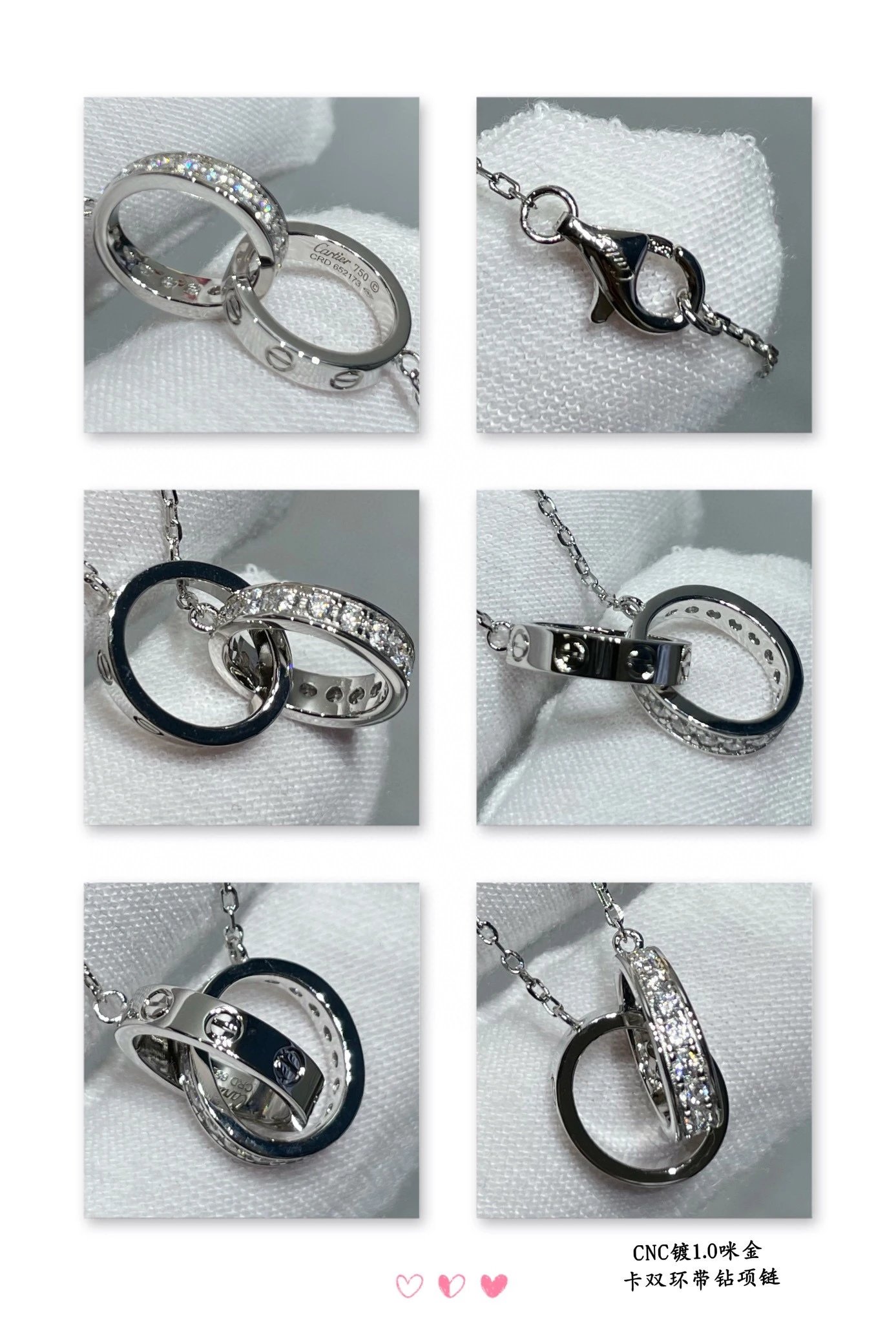 Cartier Love Necklace Yellow Gold Jewelry - 10