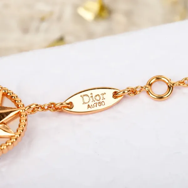 Dior Rose des Vents Five-Station Bracelet Silver with Diamonds Jewelry - 15