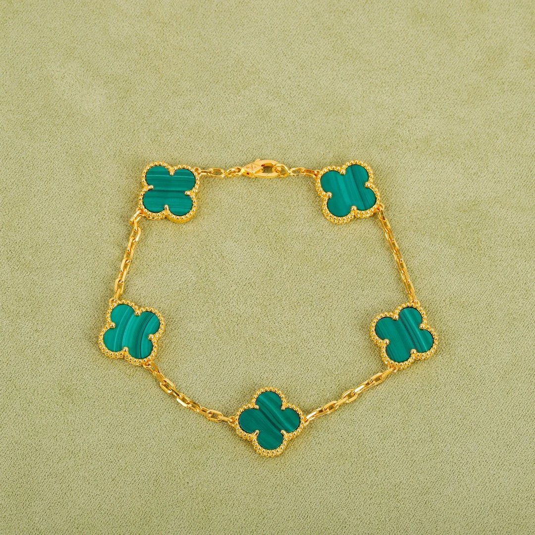 Alhambra Malachite Clover Brac