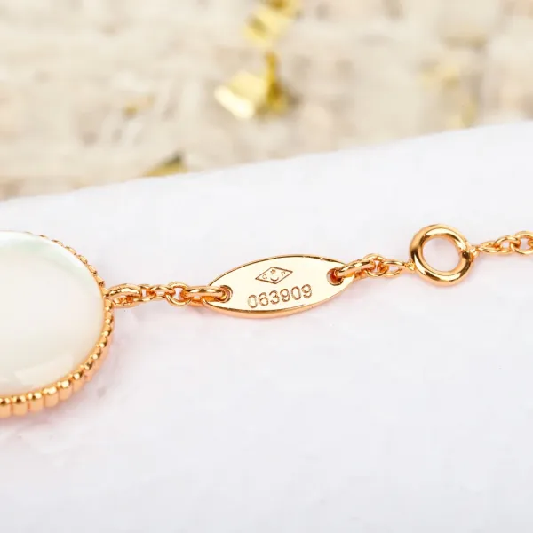 Dior Rose des Vents Five-Station Bracelet Silver with Diamonds Jewelry - 13