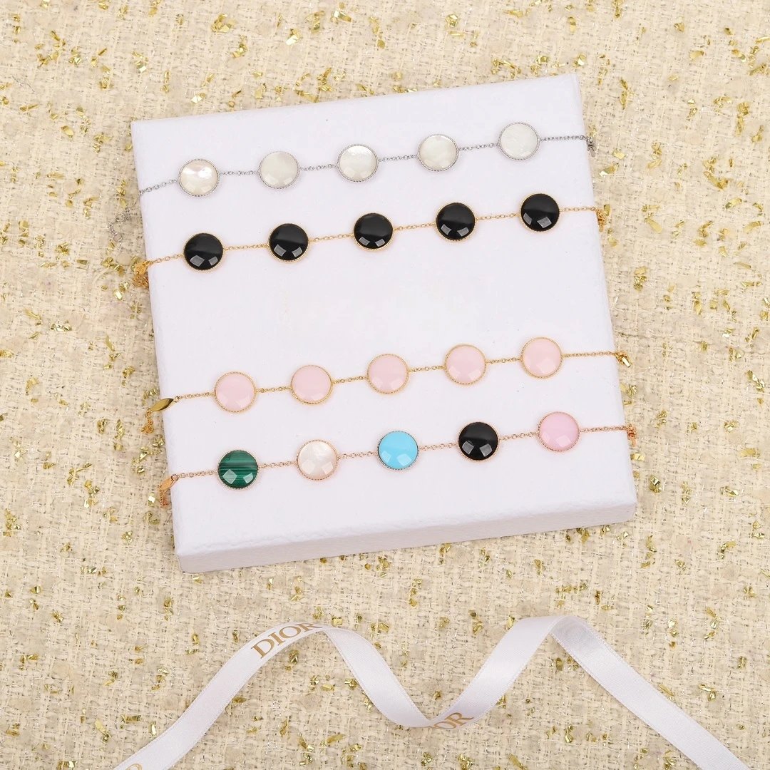 Dior Rose des Vents Five-Station Bracelet Silver with Diamonds Jewelry - 10