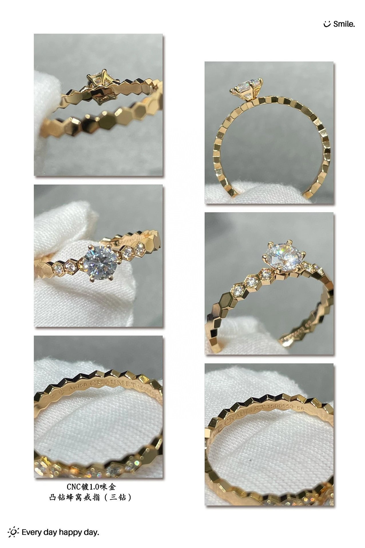 FRED Hexagon Ring Silver Jewelry - 21