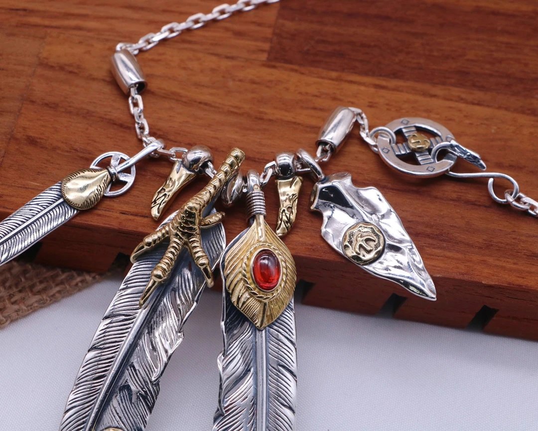 Bohemian Feather & Talon Charm