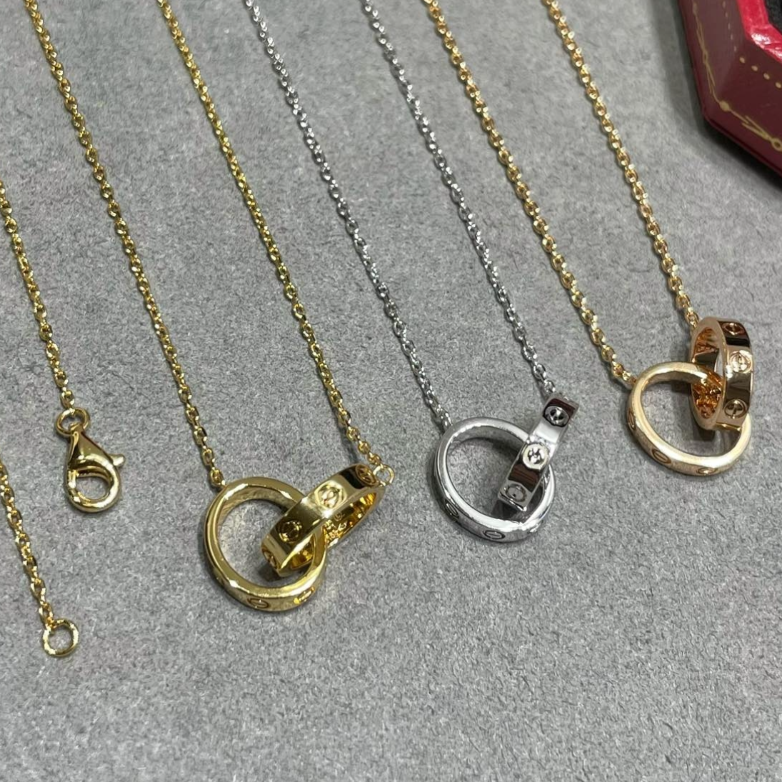 Cartier Love Necklace Yellow Gold Jewelry - 2