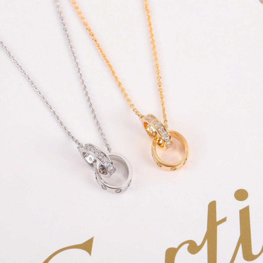 Cartier Love Necklace Yellow Gold Jewelry - 11