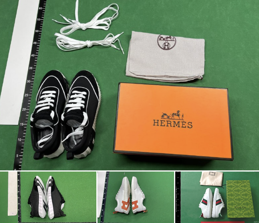 Hermes Black White Casual Snea