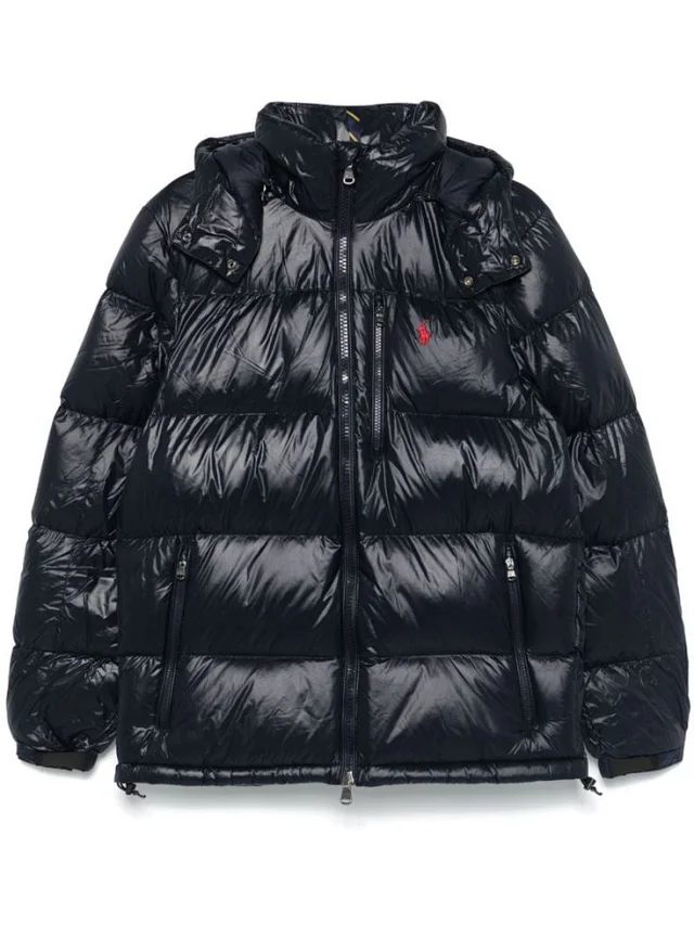 Ralph Lauren Down Jackets Quilted puffer jacket with removable hood product detail image 11