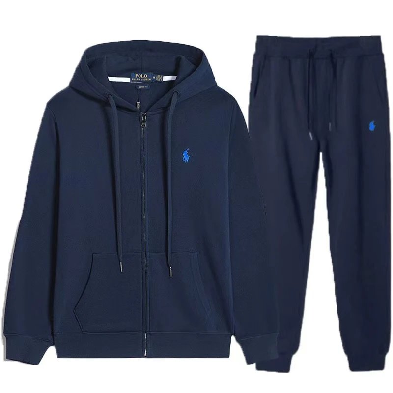 Navy Blue Zipper Suit MR002