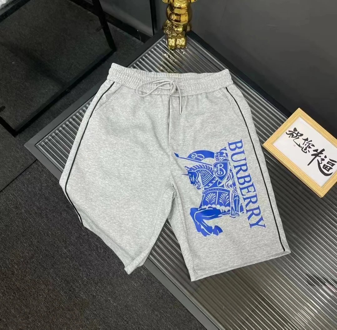 Burberry T-Shirts Short-Sleeve Logo T-Shirt — Pants 1-Grey