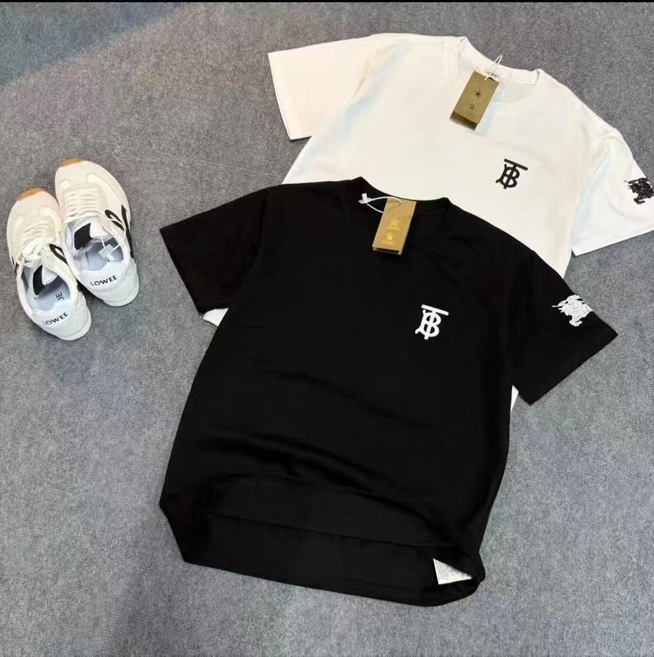 Burberry T-Shirts Short-Sleeve Logo T-Shirt — Section 7-Black