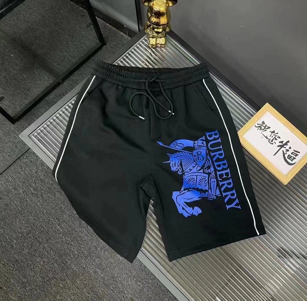Burberry T-Shirts Short-Sleeve Logo T-Shirt — Pants 1-Black
