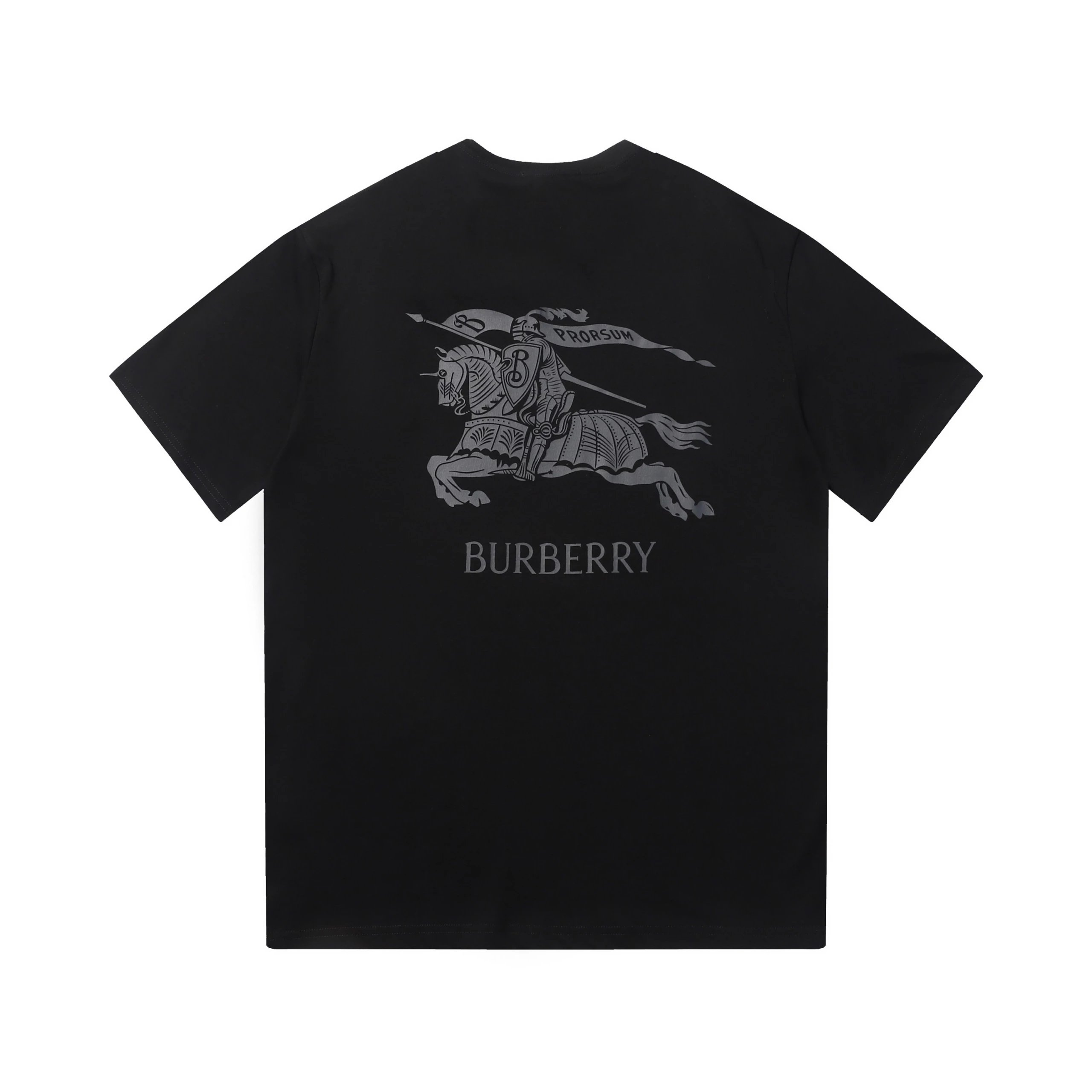 Burberry T-Shirts Short-Sleeve Logo T-Shirt — Section 12-Black