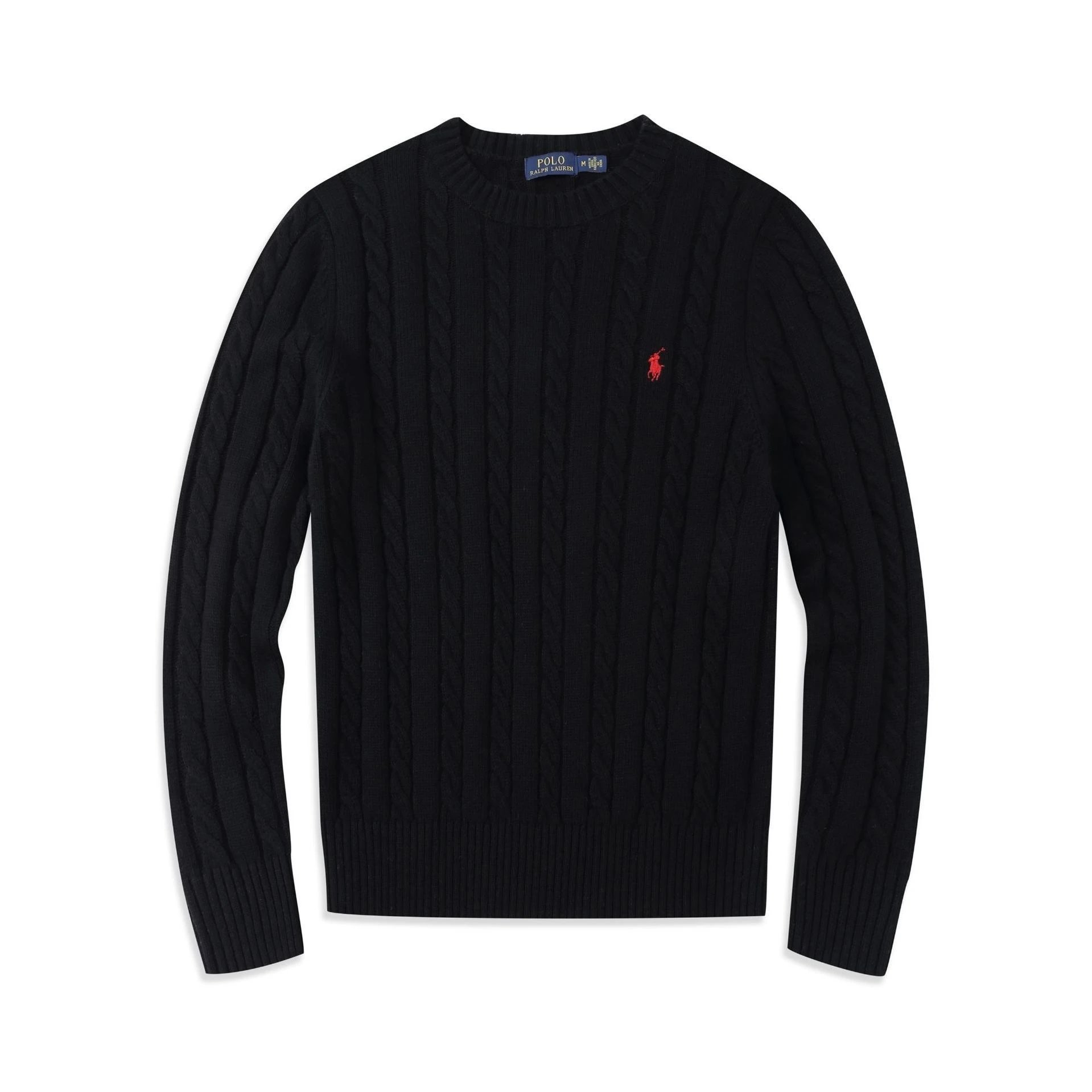 Round neck - black - red logo