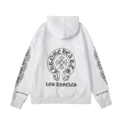 Chrome Hearts Hoodie Horseshoe Los Angeles White