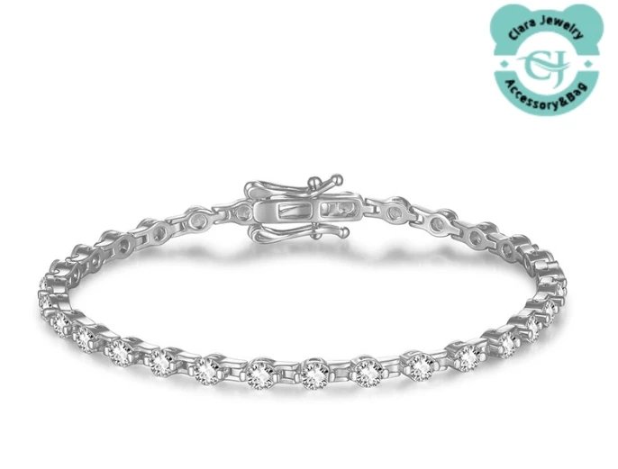 ebay hot sale fashion temperament simple personality moissan bracelet women