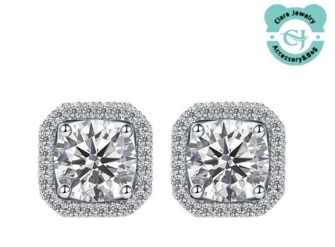 S925 Silver Princess Round Wrap Earrings