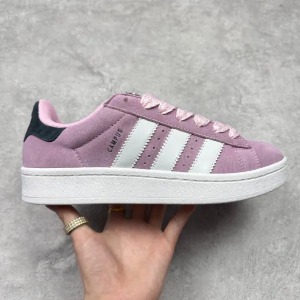 Adidas Originals Campus Pink Suede Sneakers - 1