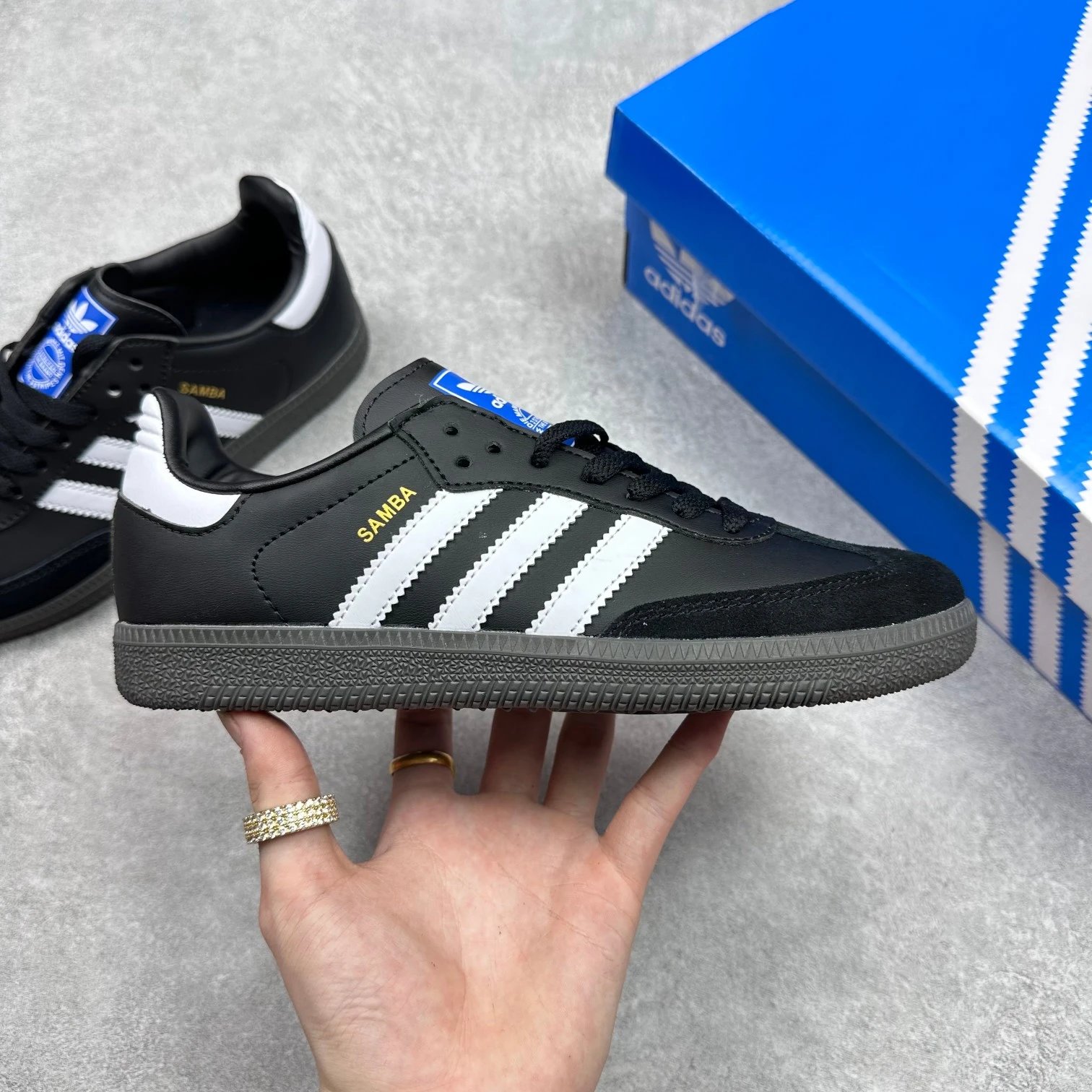 Adidas Samba OG Pink Navy Suede Sneakers - 13