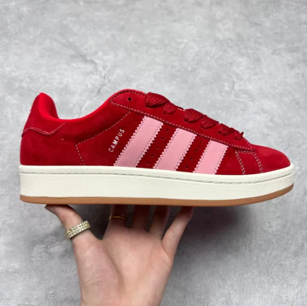 Adidas Originals Campus Pink Suede Sneakers - 14