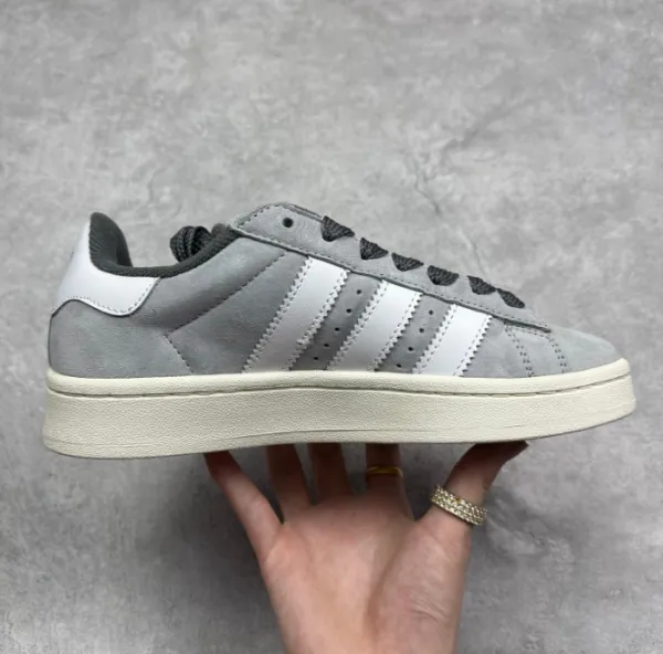 Adidas Originals Superstar Gray Suede Sneakers - 1