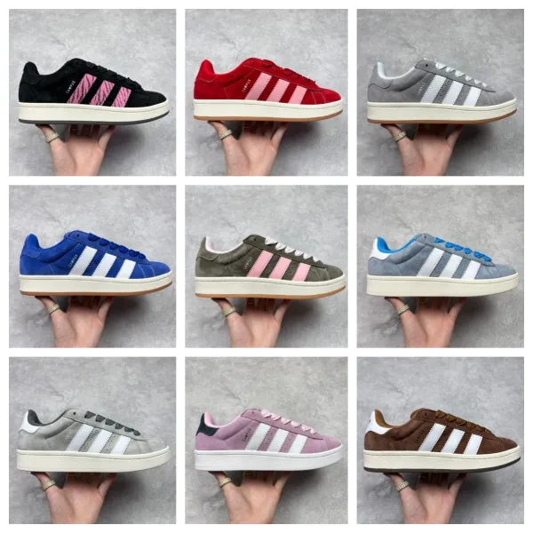 Adidas Originals Campus Pink Suede Sneakers - 3