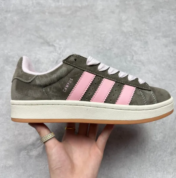 Adidas Originals Campus Pink Suede Sneakers - 1