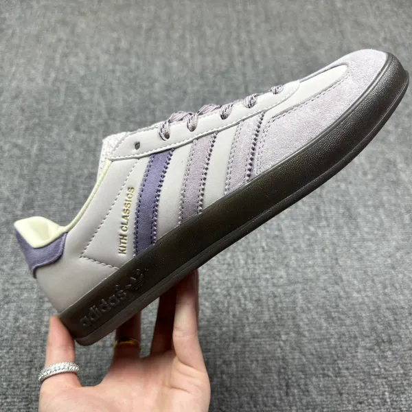 Kith x Adidas Samba OG Purple Gray Sneakers - 5