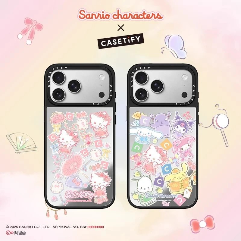 三丽鸥家族 x CASETiFY 联名 春日游园/春和景明 适用于苹果iPhone17ProMax/17Pro/16ProMax/16Pro手机壳