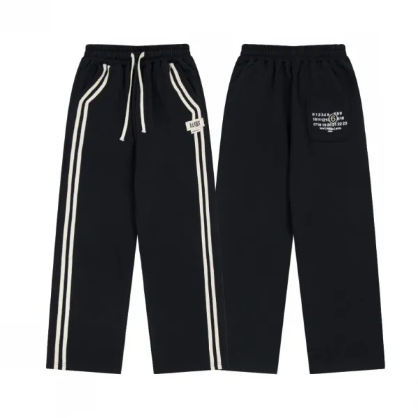 Maison Margiela Tabi Stripe Sweatpants Black - 1