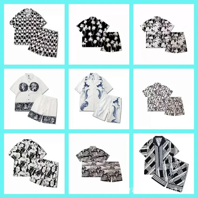 Unbranded Matching Sets Printed short-sleeve shirt and shorts set product detail image 1