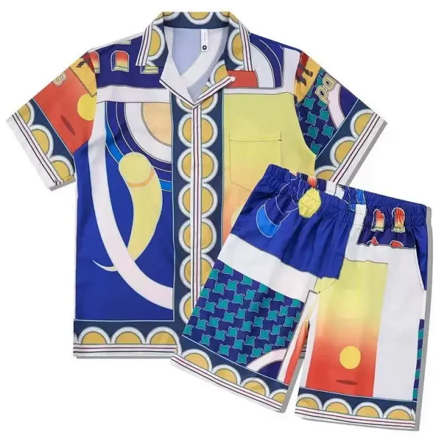 Unbranded Matching Sets Printed short-sleeve shirt and shorts set product detail image 12